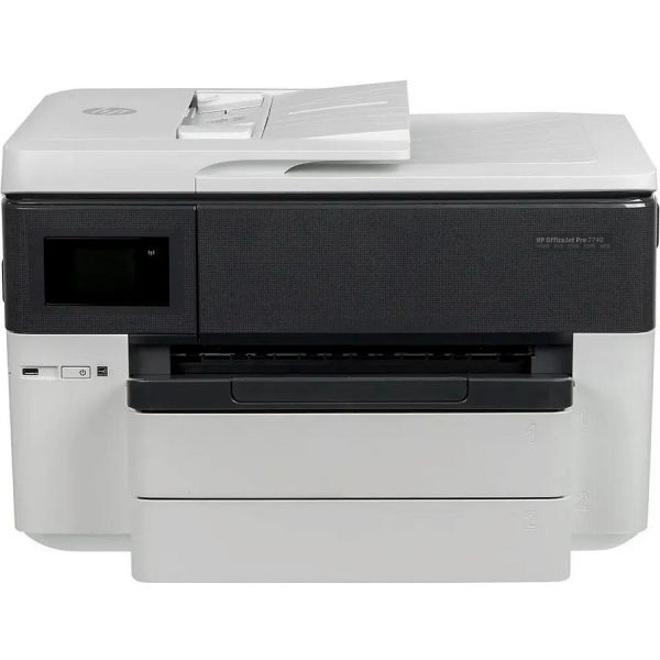 МФУ HP Officejet Pro 7740 WF AiO A3 струйный белый/серый [g5j38a]