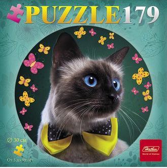 Пазл Hatber Котенок и бабочка 12376