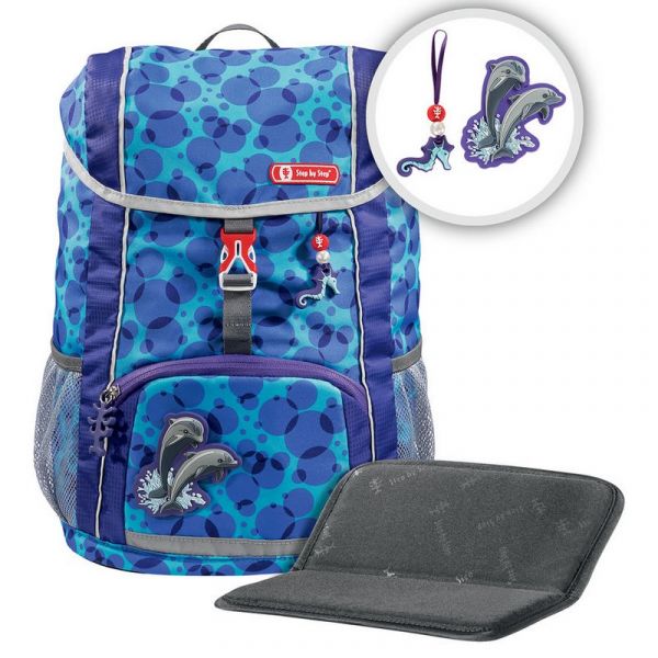 Ранец Step by step Kid Happy Dolphins Абстракция синий